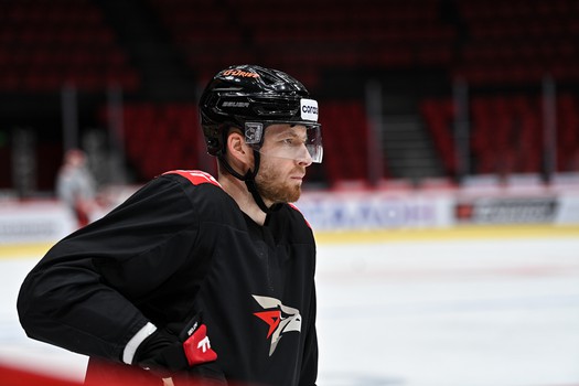 Тренировка «Авангарда» перед матчем с «Автомобилистом»