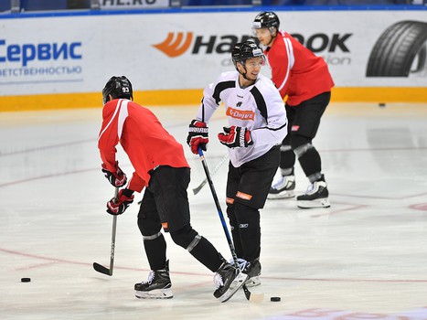 Тренировка "Авангарда" перед стартом турнира в Ярославле