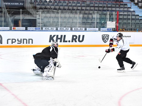 Раскатка "Авангарда" перед игрой со "Слованом"