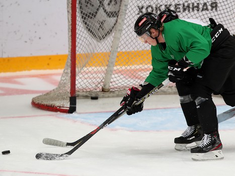 Раскатка «Авангарда» перед матчем с рижским «Динамо»