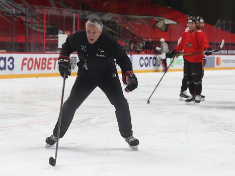 Раскатка «Авангарда» перед матчем с «Барысом»