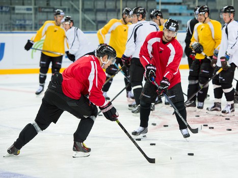 Раскатка "Авангарда" перед матчем с "Ак Барсом"