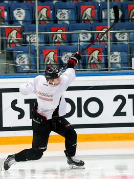 Раскатка «Авангарда» перед четвертым матчем серии с «Барысом»