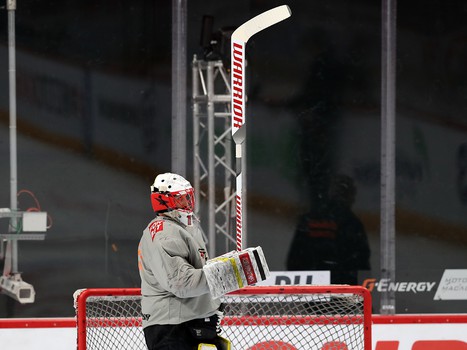 Раскатка «Авангарда» перед первым матчем серии с «Металлургом»