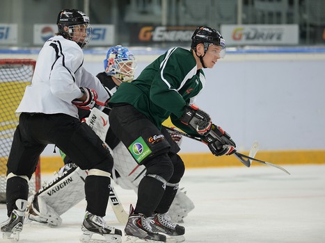 Раскатка "Авангарда" перед матчем с ЦСКА 22.11.13