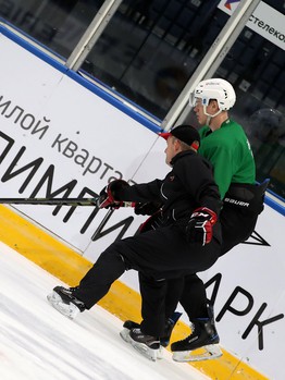 Раскатка «Авангарда» перед выездным матчем с минским «Динамо»