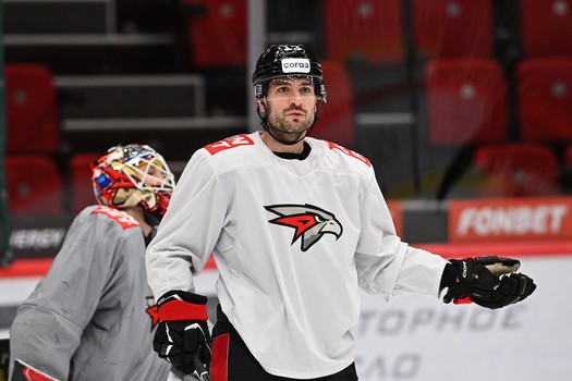 Тренировка «Авангарда» перед матчем с «Металлургом»