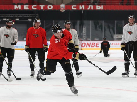 Раскатка «Авангарда» перед матчем с ЦСКА