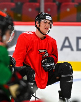 Тренировка «Авангарда» перед матчем с «Витязем»