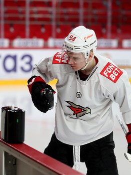 Тренировка «Авангарда» в Екатеринбурге перед третьим матчем серии с «Автомобилистом»