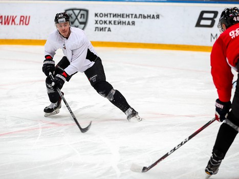 Раскатка «Авангарда» перед матчем с «Магниткой»