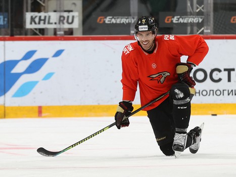 Раскатка «Авангарда» перед матчем с «Витязем»