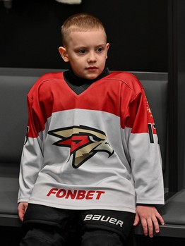 Тренировка воспитанников Хоккейной Академии «Авангард» 2019 года рождения на G-Drive Арене