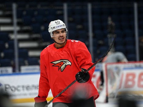 Раскатка «Авангарда» перед выездным матчем с московским «Динамо»