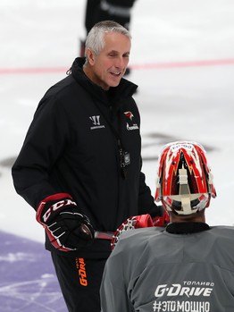 Раскатка «Авангарда» перед матчем с «Сибирью»