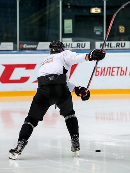 Раскатка «Авангарда» перед матчем с «Сибирью»