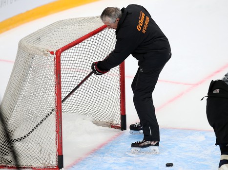 Раскатка «Авангарда» перед матчем с «Сибирью»