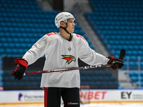 Раскатка «Авангарда» перед матчем в Нур-Султане