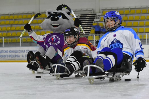 Турнир по следж-хоккею в Омске, день 2