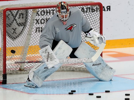 Раскатка «Авангарда» перед матчем с рижским «Динамо»