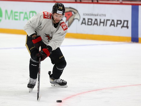 Раскатка «Авангарда» перед матчем с ХК «Сочи»