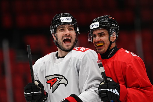 Тренировка «Авангарда» перед матчем с «Металлургом»