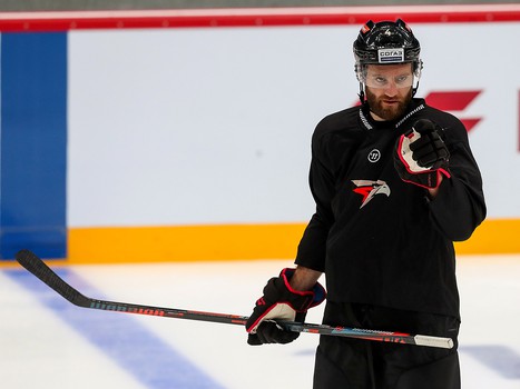 Раскатка «Авангарда» перед матчем с «Северсталью»