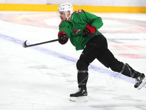 Тренировка «Авангарда» перед четвёртым матчем серии с «Автомобилистом»