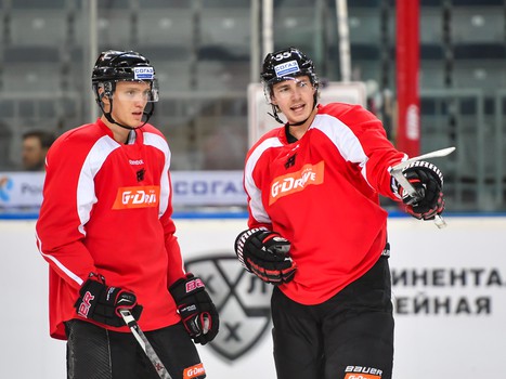 Раскатка "Авангарда" перед стартовым матчем сезона с "Югрой"