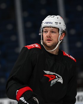 Раскатка «Авангарда» перед матчем в Минске