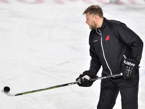 Раскатка "Авангарда" перед матчем с ЦСКА