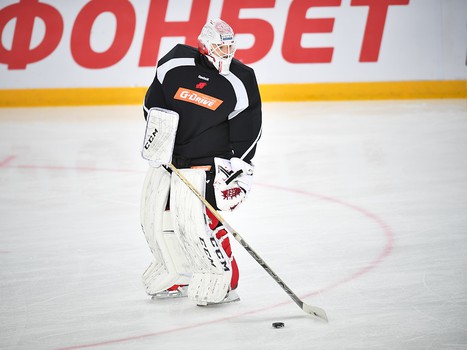 Раскатка "Авангарда" перед матчем с "Локомотивом"