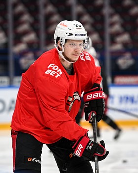 Раскатка «Авангарда» перед третьим матчем серии с «Металлургом» в Магнитогорске