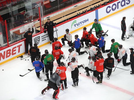 Тренировка «Авангарда» во время паузы в чемпионате