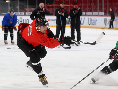 Раскатка «Авангарда» перед матчем с «Адмиралом»