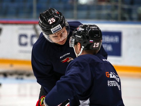 Раскатка «Авангарда» перед матчем против СКА