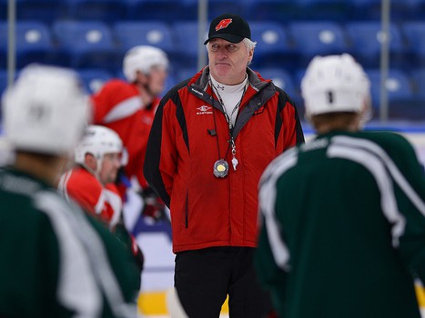 Раскатка "Авангарда" перед матчем с "Витязем"  5 января 2014 г.