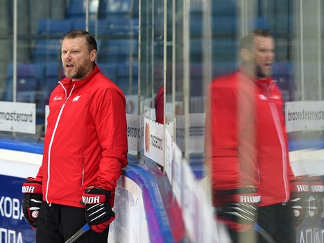 Раскатка "Авангарда" перед матчем с "Куньлунь Ред Стар"