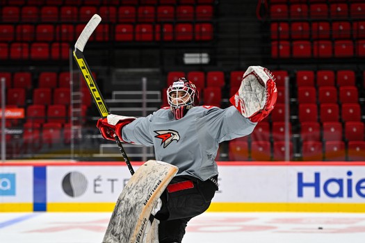 Тренировка «Авангарда» перед матчем с «Адмиралом»