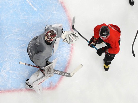 Раскатка «Авангарда» перед матчем с «Сибирью»