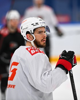 Раскатка «Авангарда» перед матчем в Тольятти