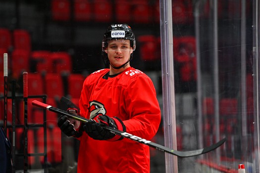 Раскатка «Авангарда» перед матчем с «Металлургом»