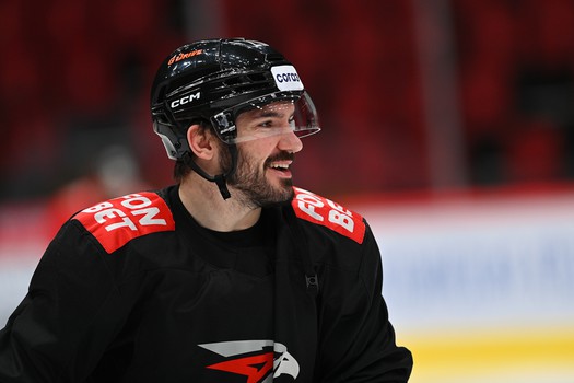 Раскатка «Авангарда» перед матчем с «Торпедо»