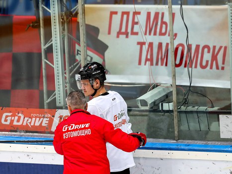 Раскатка «Авангарда» перед матчем с «Куньлунь Ред Стар»