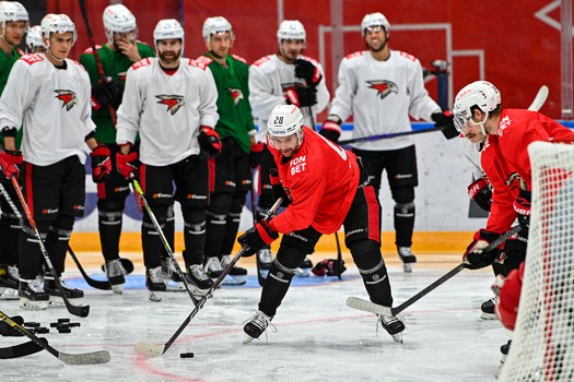 Раскатка «Авангарда» перед выездным матчем со «Спартаком»