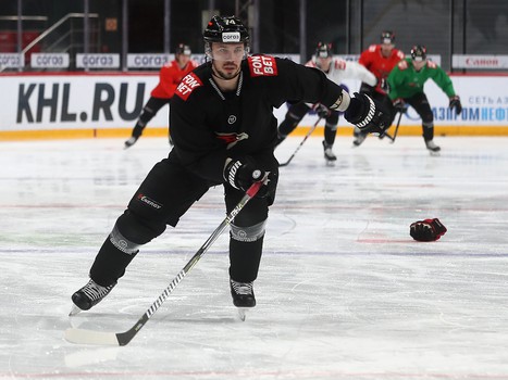 Раскатка «Авангарда» перед матчем с «Йокеритом»