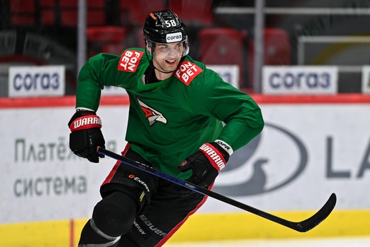 Раскатка «Авангарда» перед матчем с «Нефтехимиком»