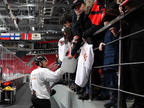 Открытая тренировка «Авангарда» для прессы и болельщиков