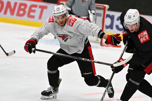 Тренировка «Авангарда» в Омске