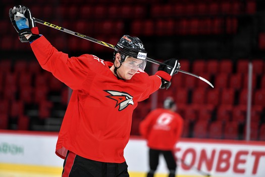 Раскатка «Авангарда» перед матчем с «Нефтехимиком»